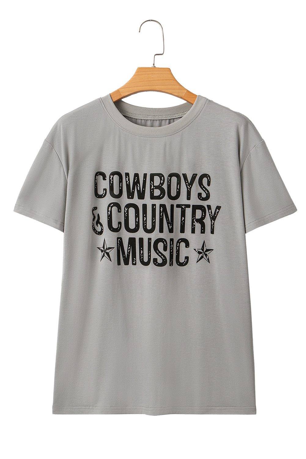 High Cowboys & Country Music Graphic Crew Neck T Shirt