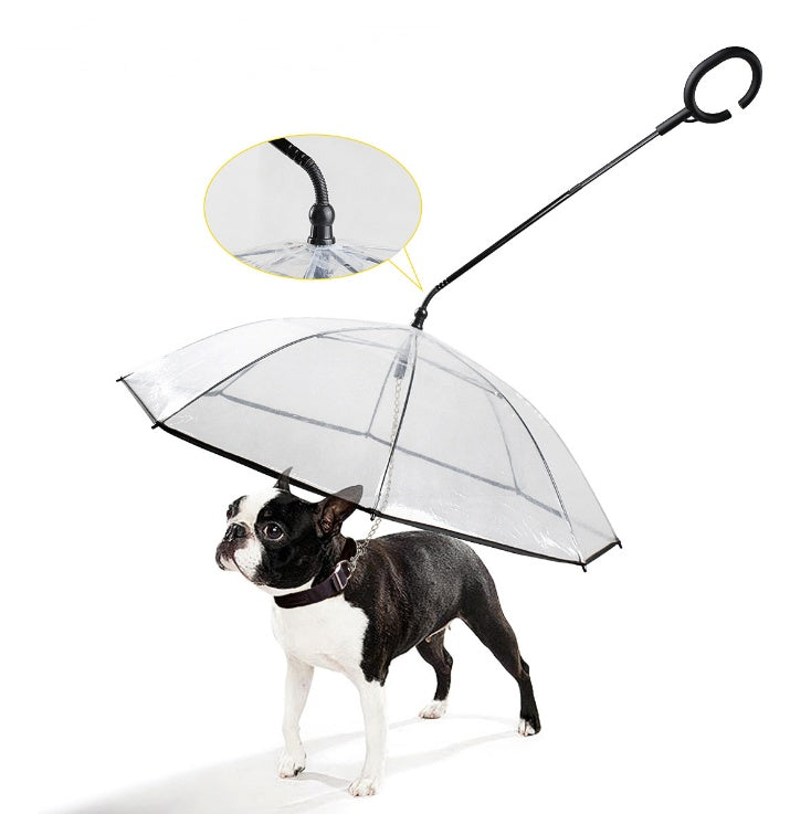 Transparent Adjustable Pet Umbrella