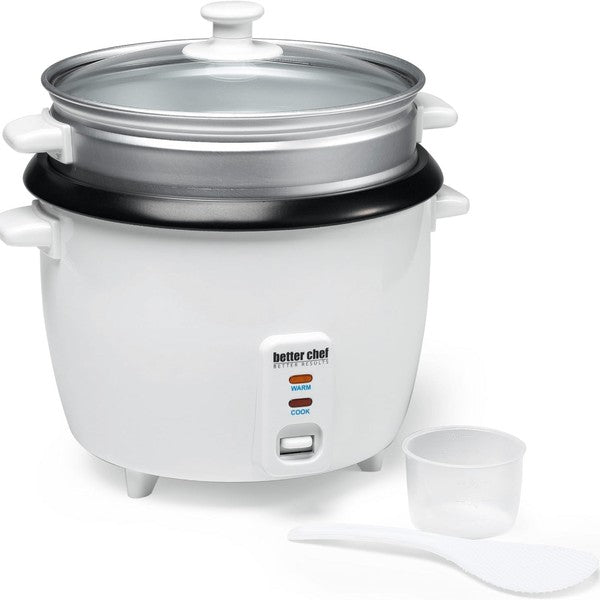 Better Chef 10-Cup Nonstick Rice Cooker w Steamer