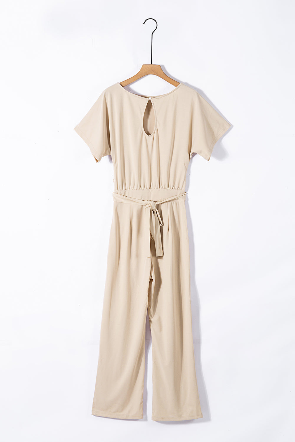 Gray Oh So Glam Belted Wide Leg Jumpsuit