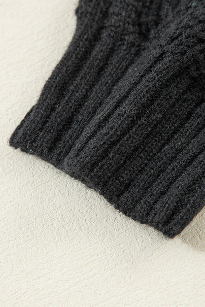 Neck Drop Shoulder Sweater