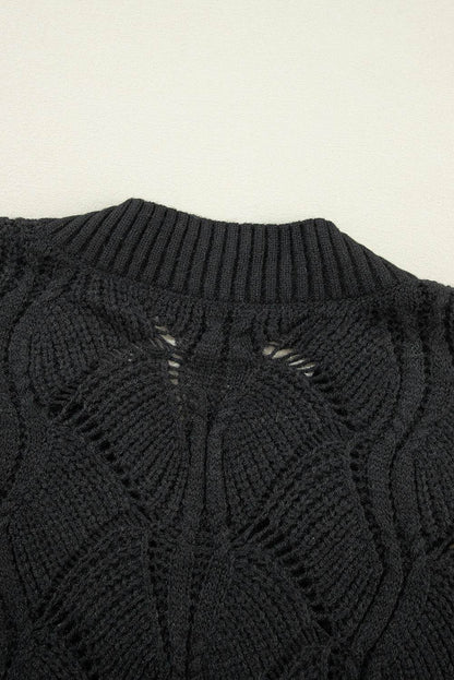 Neck Drop Shoulder Sweater