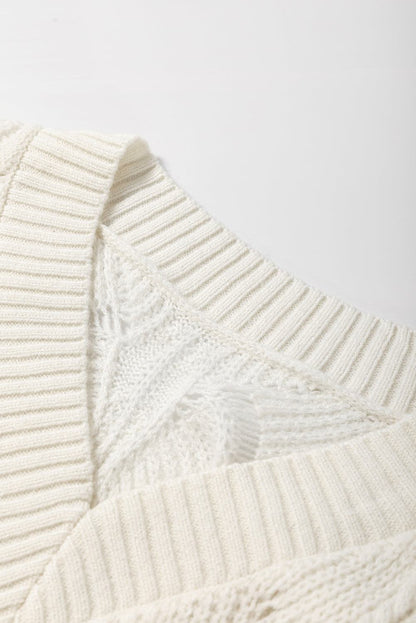 Neck Drop Shoulder Sweater