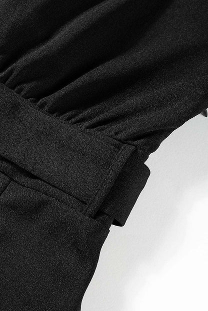 Glam Belted Wide Leg Jumpsuit