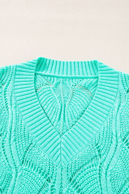 Neck Drop Shoulder Sweater