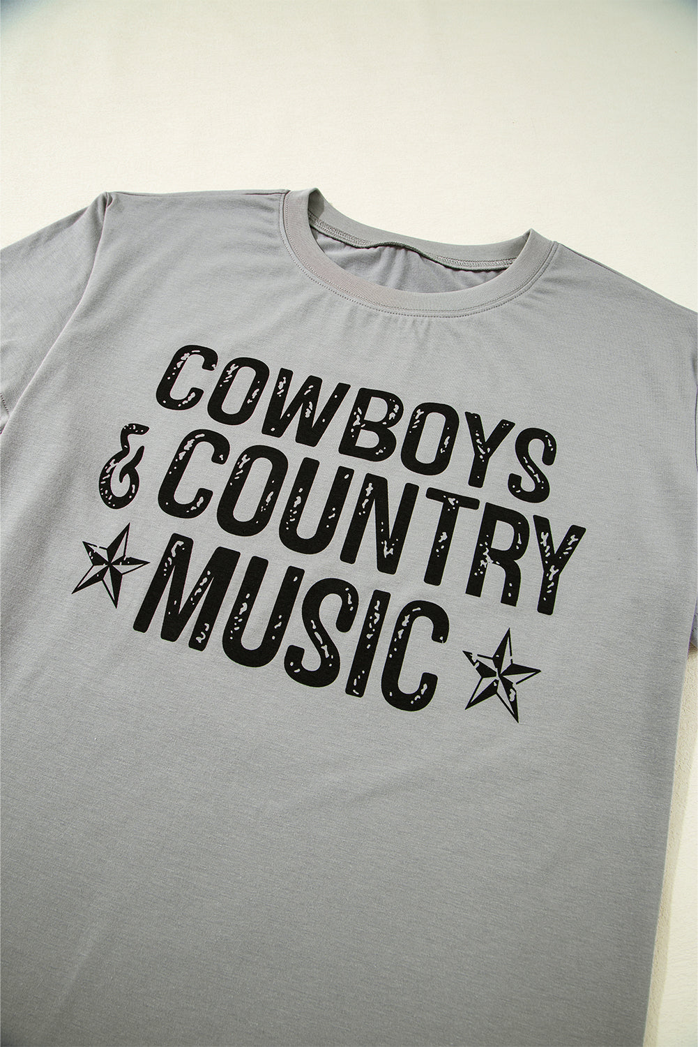 High Cowboys & Country Music Graphic Crew Neck T Shirt