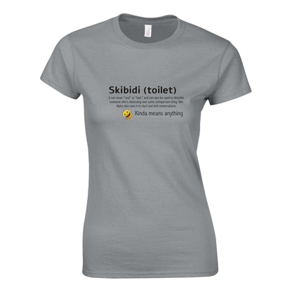 The Meaning of Skibidi T-Shirt featuring bold meme-inspired graphic design – viral trend tee for TikTok and internet culture fans