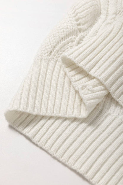 Neck Drop Shoulder Sweater