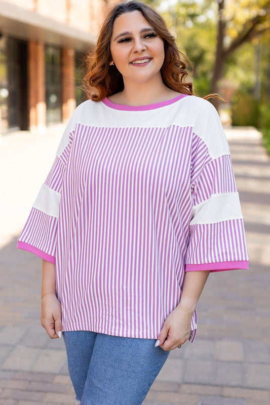 Pink Stripe Patchwork