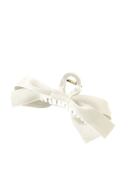 Coffee Bow Decor Large Hair Claw Clip