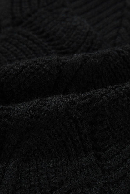 Neck Drop Shoulder Sweater
