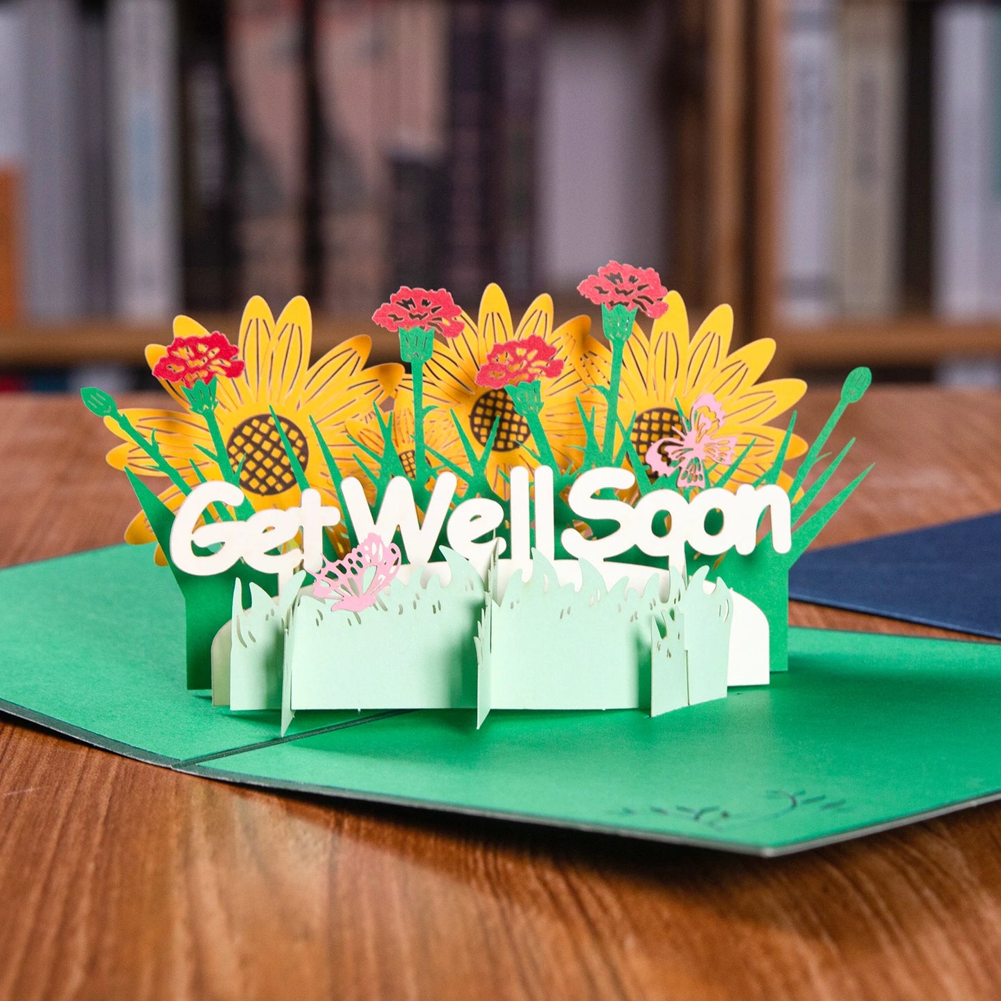 Get Well Soon Card Pop up Sympathy Cards for Mom Wife Wedding Anniversary Birthday 3D Mothers Day Greeting Cards All Occasions