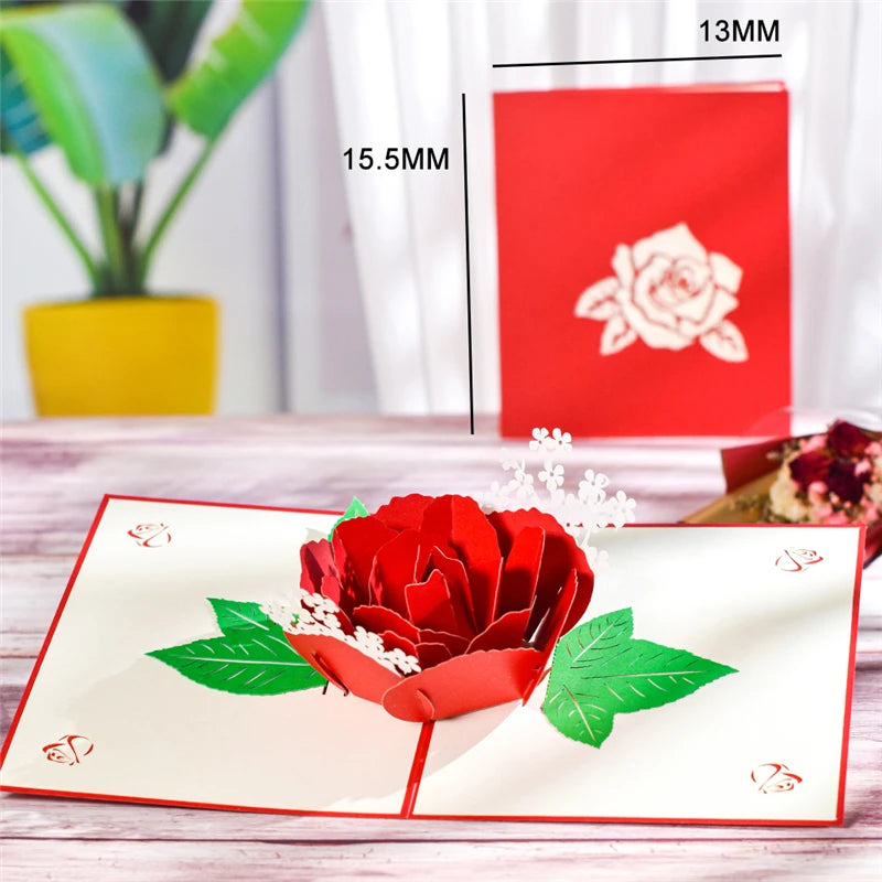 3D Pop up Mothers Day Cards Gifts Floral Bouquet Greeting Cards Flowers for Mom Wife Birthday Sympathy Get Well