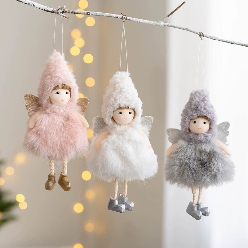 Stuffed Angel Girl Tree Ornaments