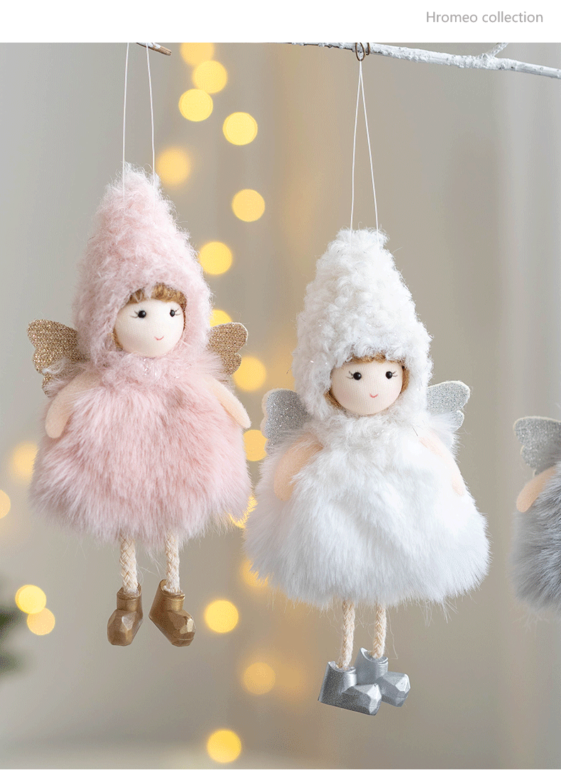 Stuffed Angel Girl Tree Ornaments