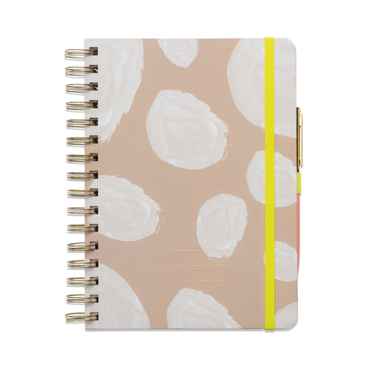 Pen + Gear Twin Wire Bound Journal - Khaki, 6" X 8.25" X 1", 192 Lined Pages, Paper Hard Cover, Pen