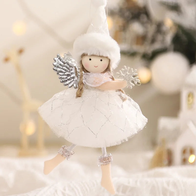 Christmas Angel Dolls  Ornaments Navidad 2022 Christmas Decoration for Home Natal Gifts Noel Deco