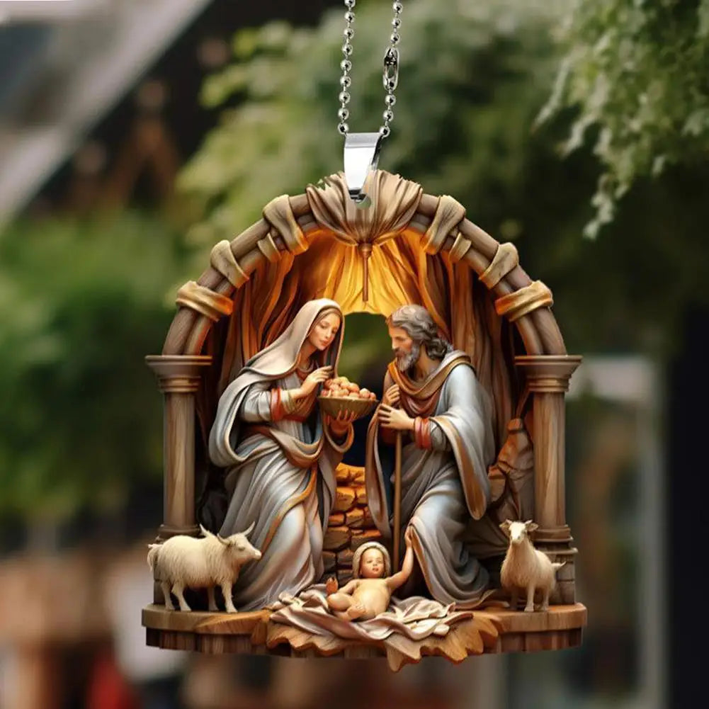 Christmas Nativity Scene Ornaments The Birth Of Jesus