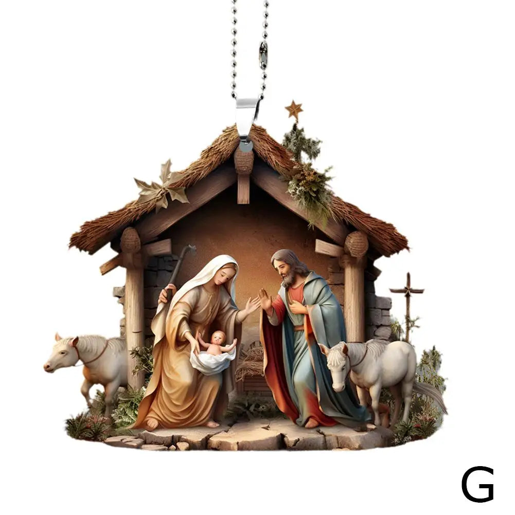 Christmas Nativity Scene Ornaments The Birth Of Jesus