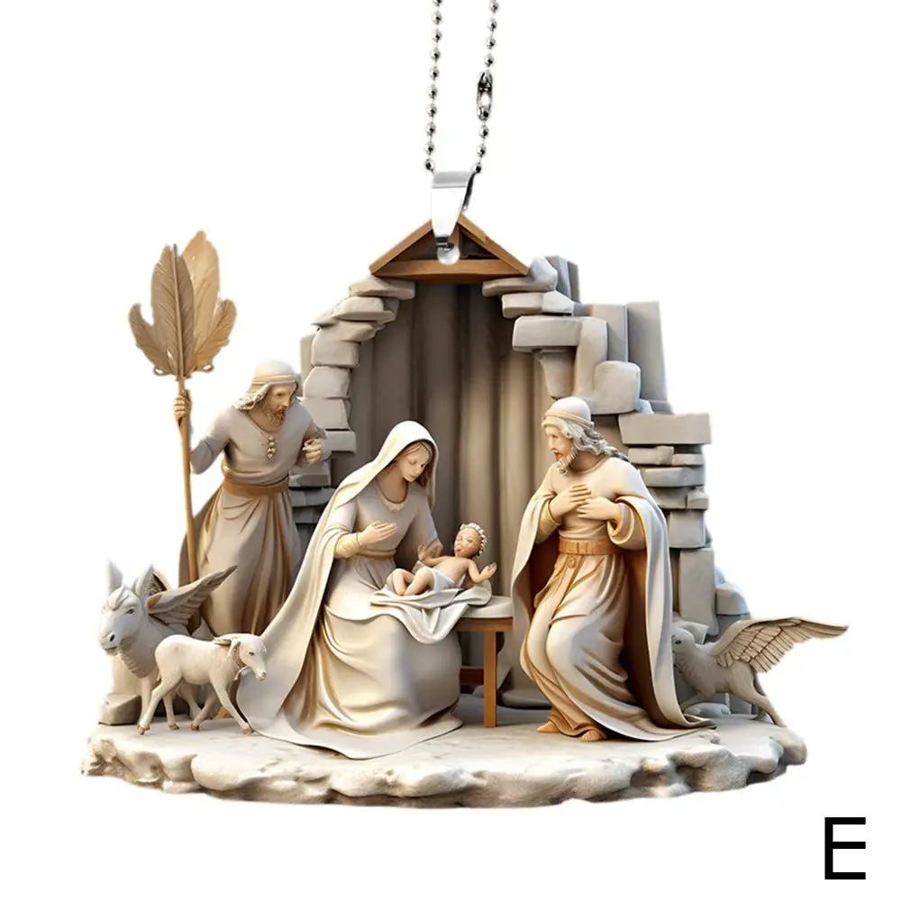 Christmas Nativity Scene Ornaments The Birth Of Jesus