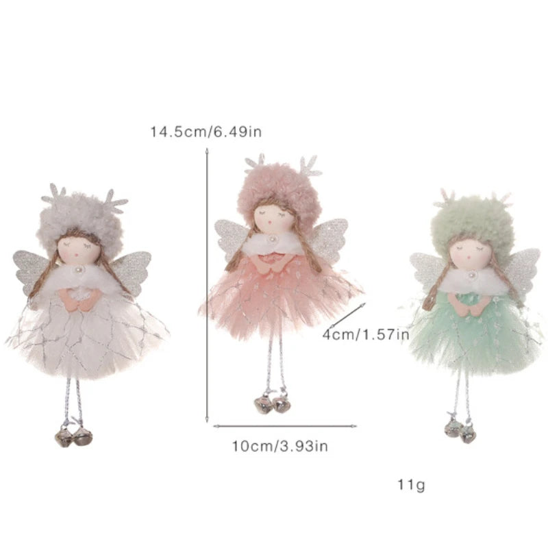 Christmas Angel Dolls  Ornaments Navidad 2022 Christmas Decoration for Home Natal Gifts Noel Deco