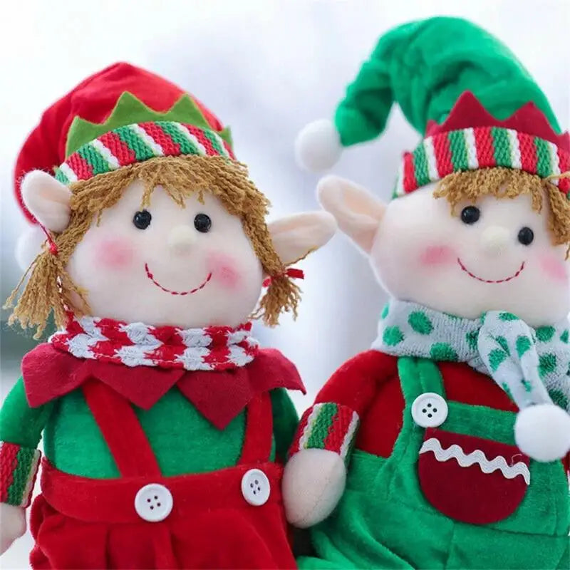 Big Christmas Plush Leg Elf Doll Boy  Elf Toy Doll