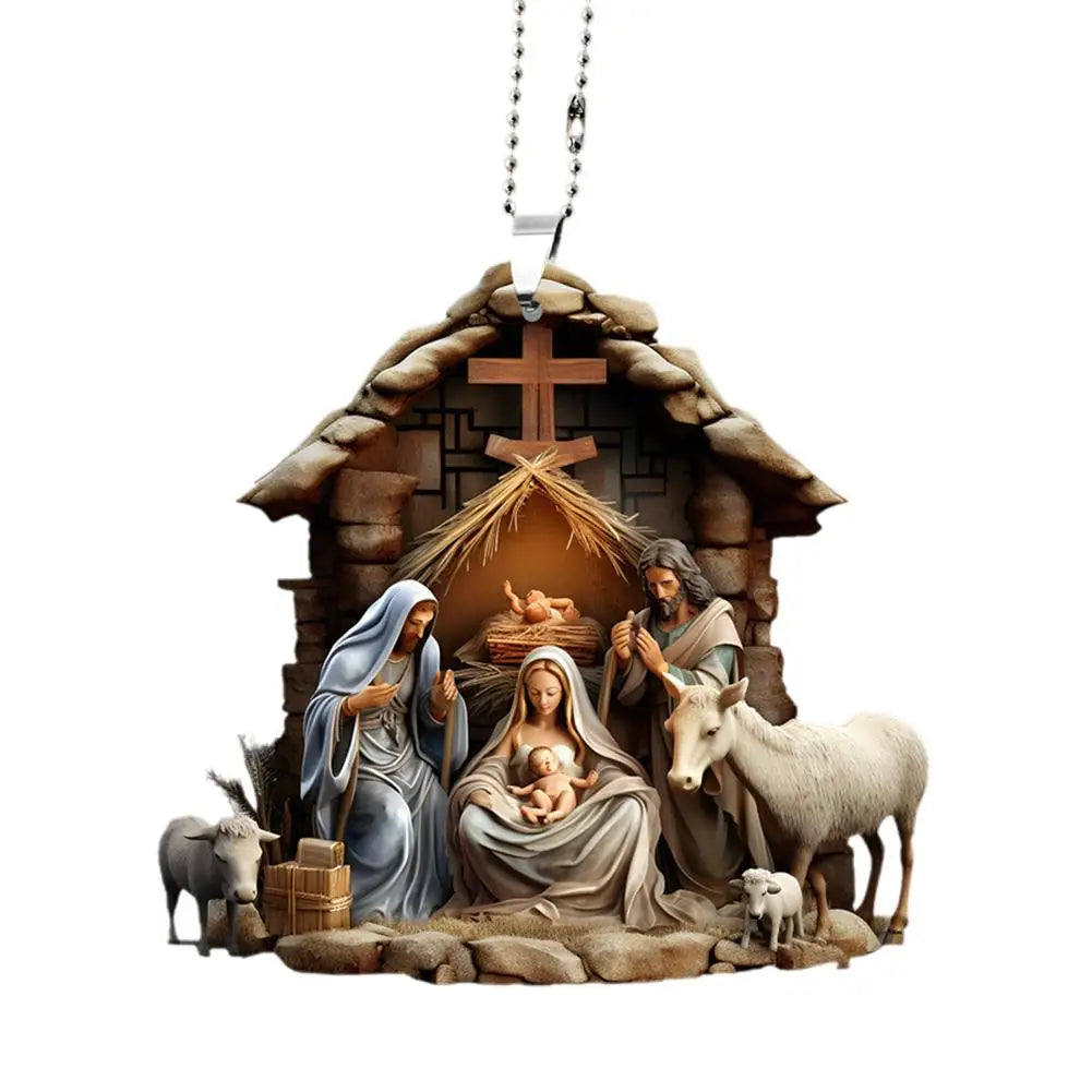 Christmas Nativity Scene Ornaments The Birth Of Jesus