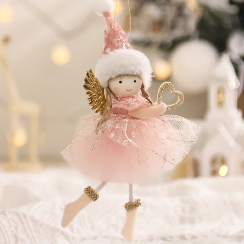 Christmas Angel Dolls  Ornaments Navidad 2022 Christmas Decoration for Home Natal Gifts Noel Deco