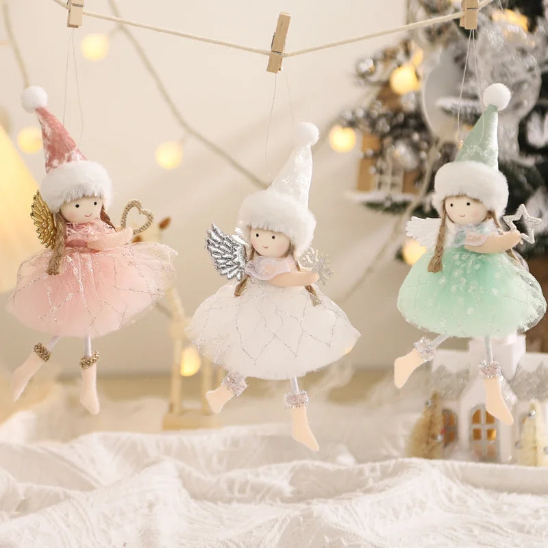 Christmas Angel Dolls  Ornaments Navidad 2022 Christmas Decoration for Home Natal Gifts Noel Deco