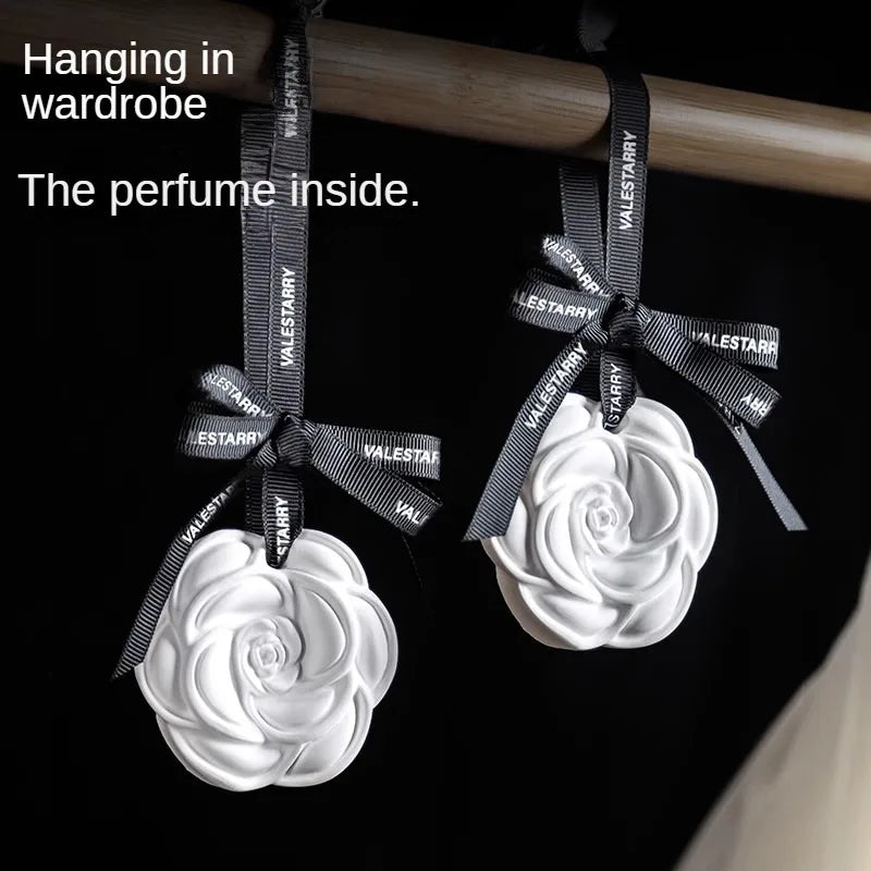 LULECI Camellia Wardrobe Indoor Aromatherapy Pendant Aromatherapy Home Interior Interior Car Long-lasting Fragrance Hanging