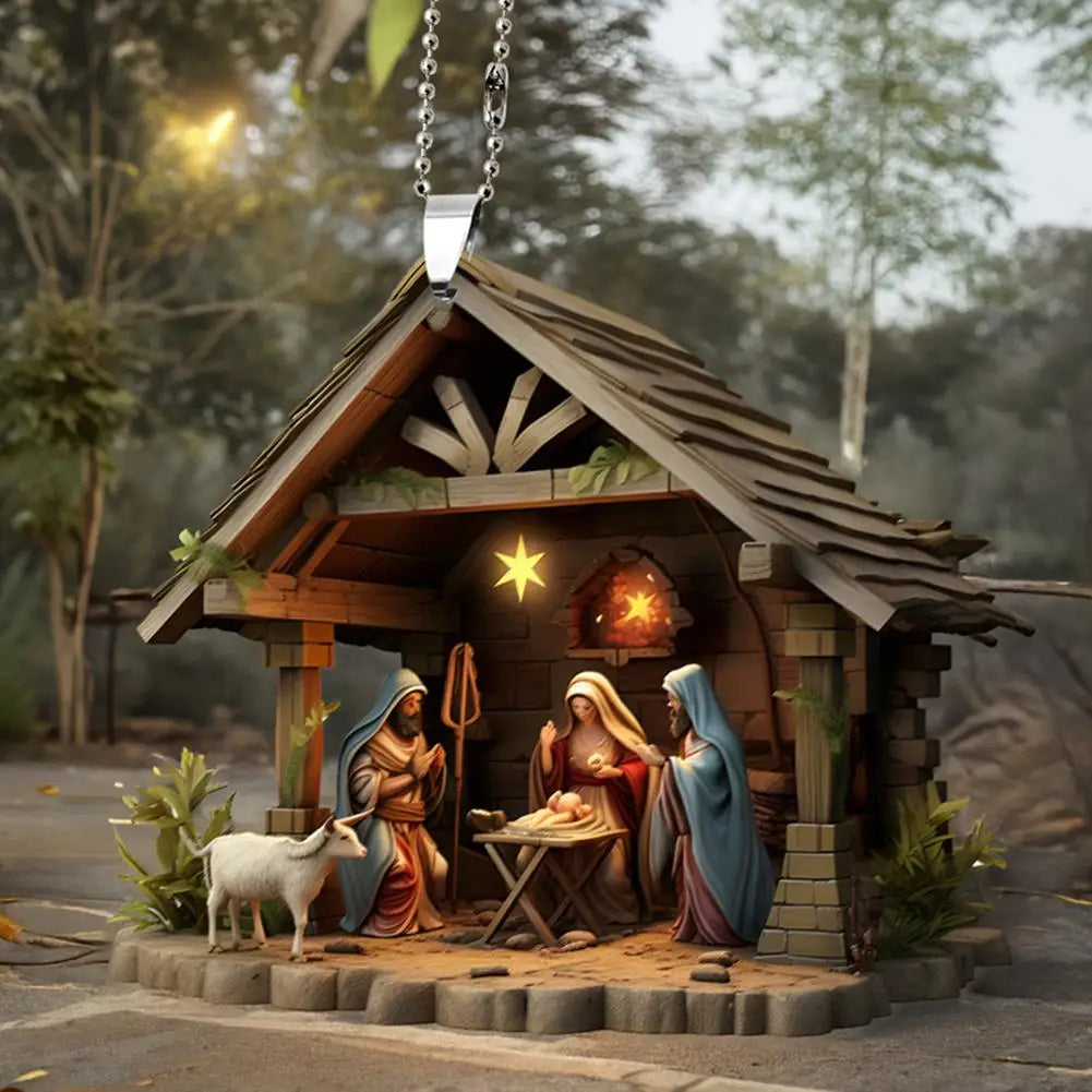 Christmas Nativity Scene Ornaments The Birth Of Jesus