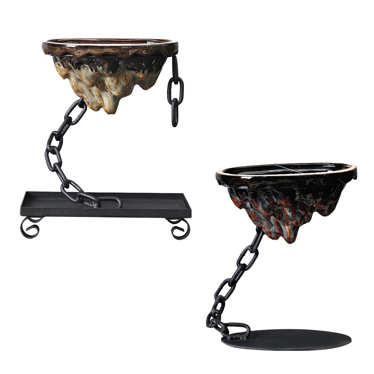 Potted Plants Iron Art Hanging Basket for Bonsai Pots