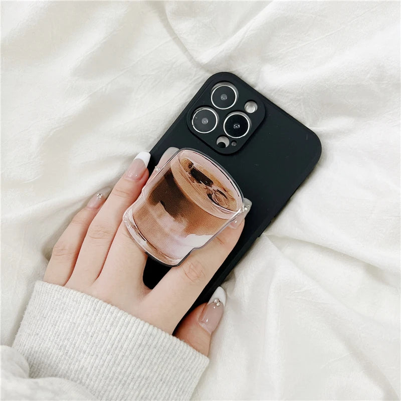 Coffee Phone Grip  Cute Holder for Every Coffee Lover Universal