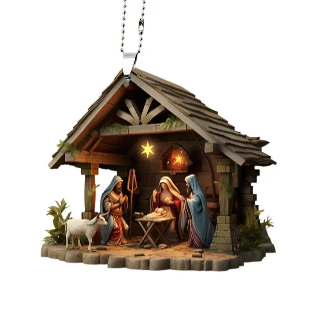 Christmas Nativity Scene Ornaments The Birth Of Jesus