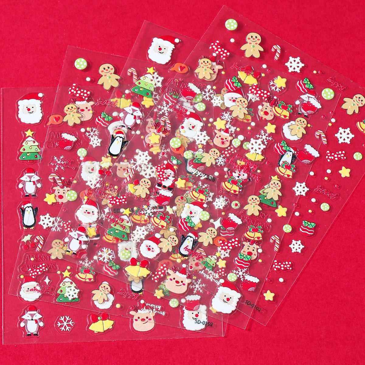 Christmas Santa Claus Manicure Patch