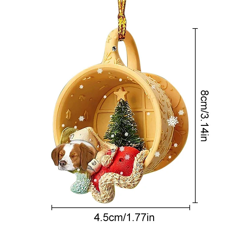 Dog Ornament Christmas Tree Hanging Pendants