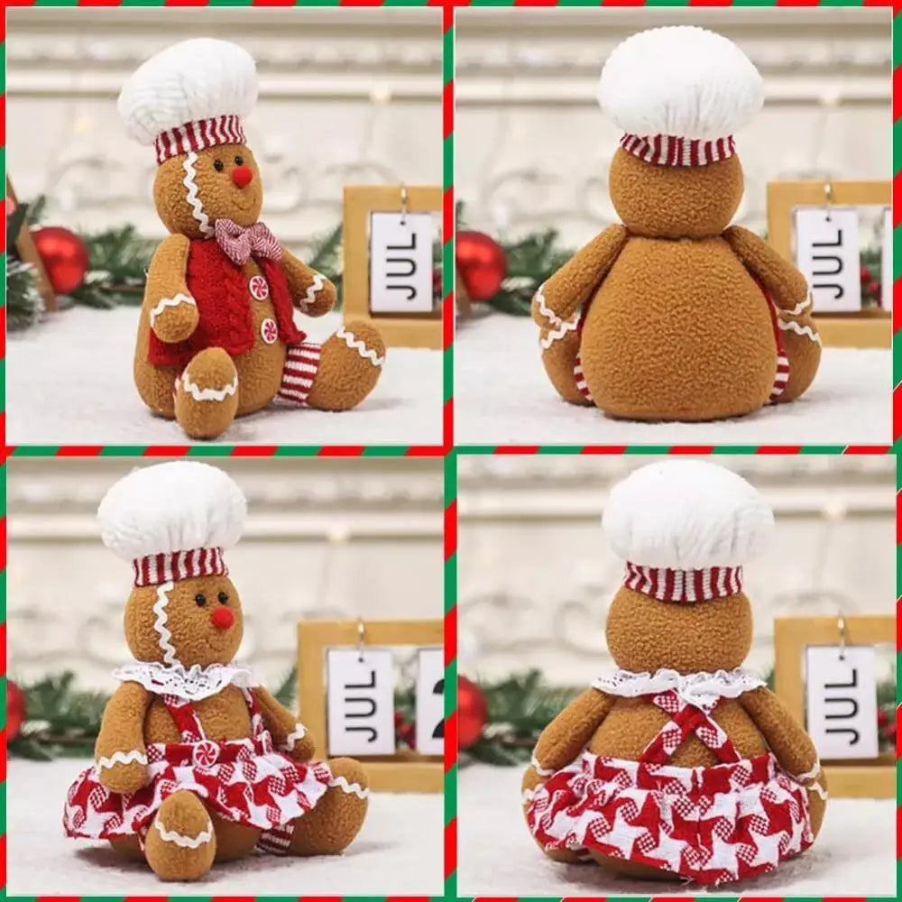 Gingerbread Man Doll Holiday Decorations