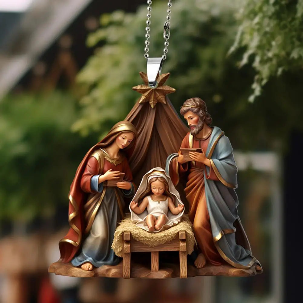 Christmas Nativity Scene Ornaments The Birth Of Jesus