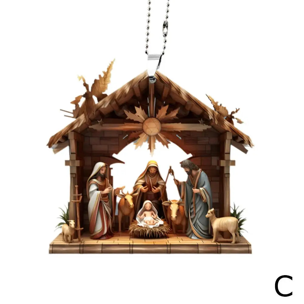 Christmas Nativity Scene Ornaments The Birth Of Jesus