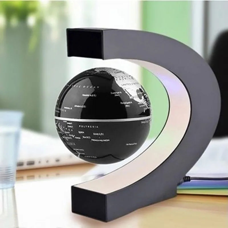 Magnetic Floating Levitation Globe LED World Map Electronic Anti Gravity Lamp