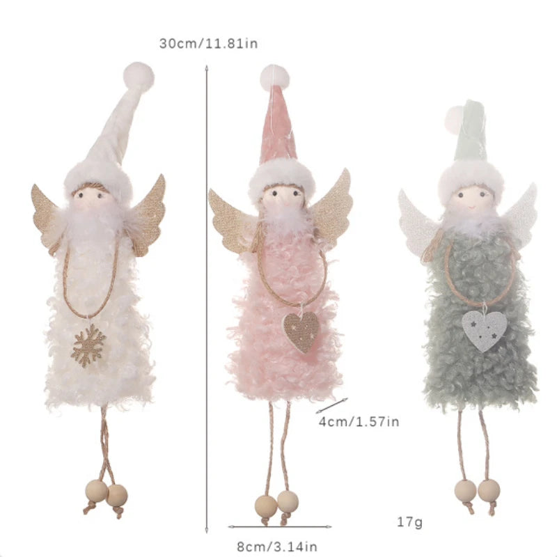 Christmas Angel Dolls  Ornaments Navidad 2022 Christmas Decoration for Home Natal Gifts Noel Deco