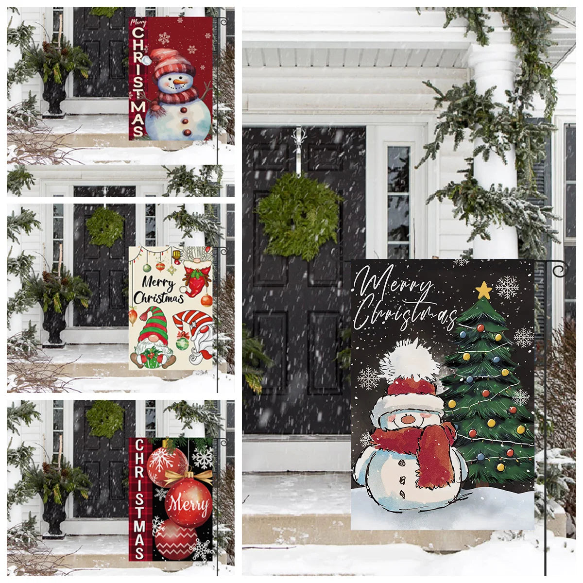 Christmas Garden Flags