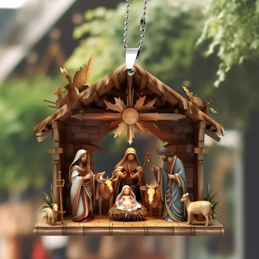 Christmas Nativity Scene Ornaments The Birth Of Jesus