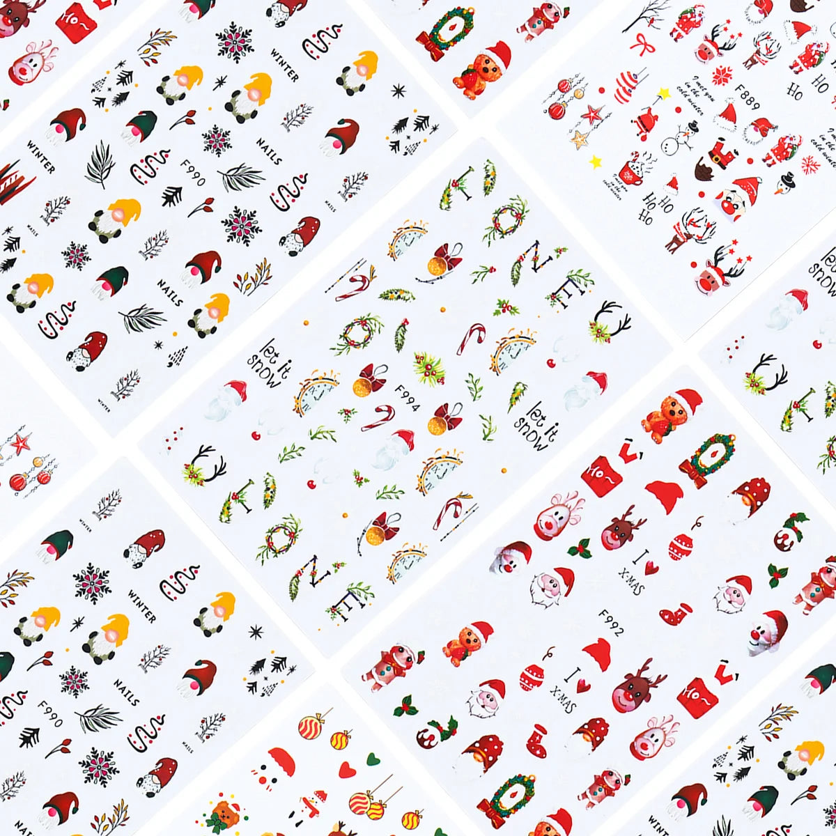 Christmas DIY Nail Art Stickers