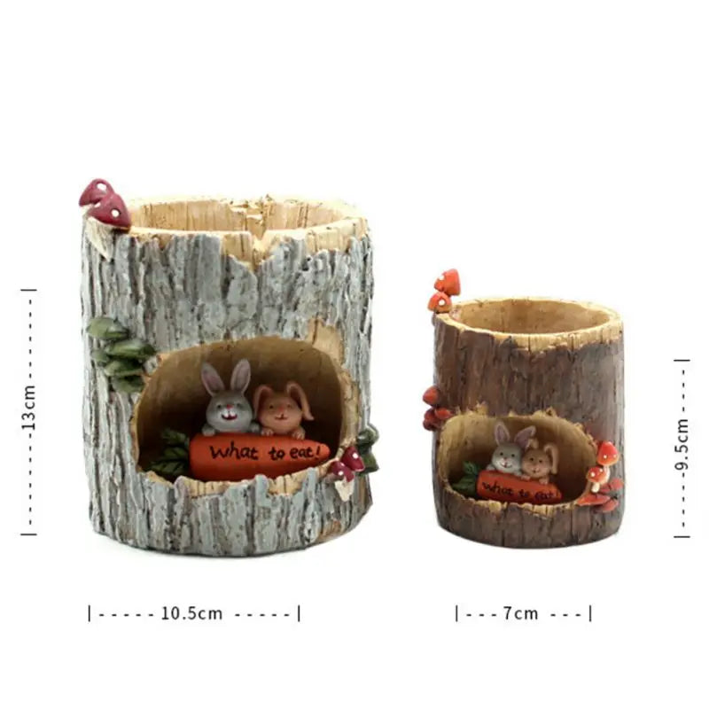 Cute Animal Resin Flower Pot Retro