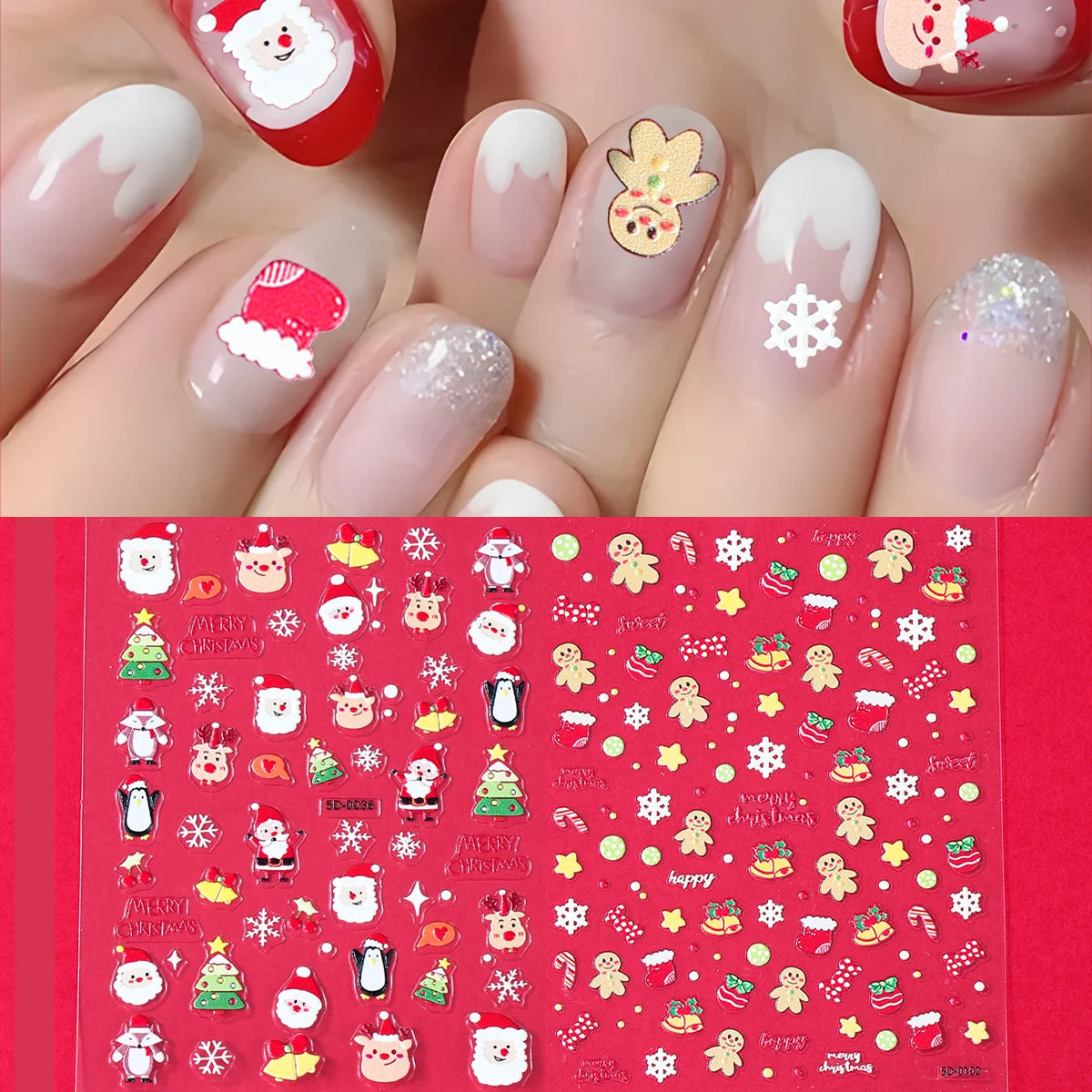 Christmas DIY Nail Art Stickers