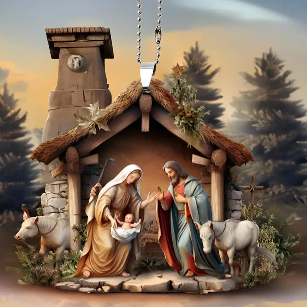 Christmas Nativity Scene Ornaments The Birth Of Jesus