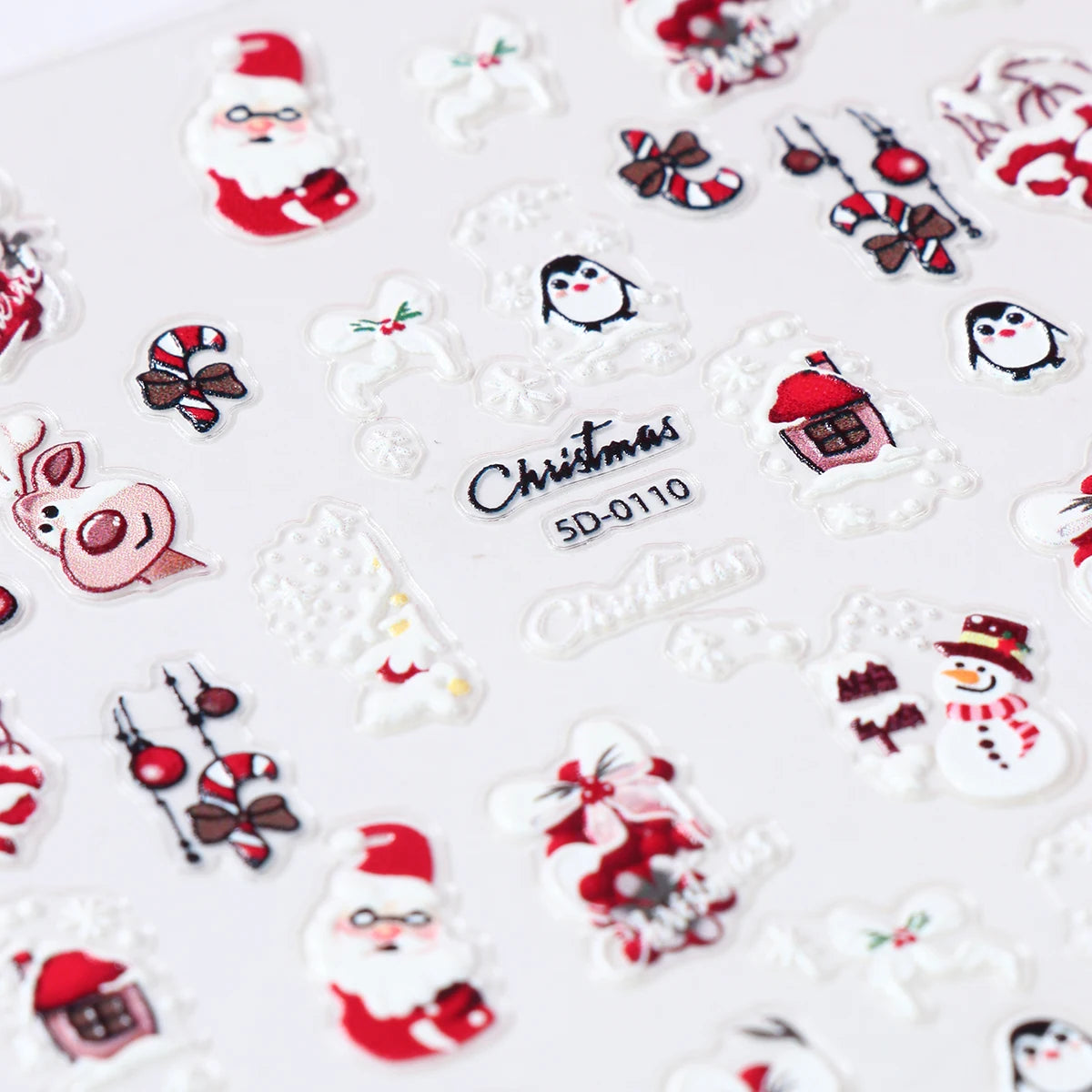 Christmas Santa Claus Manicure Patch