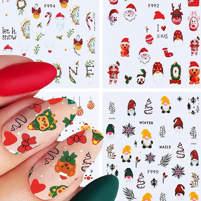 Christmas DIY Nail Art Stickers