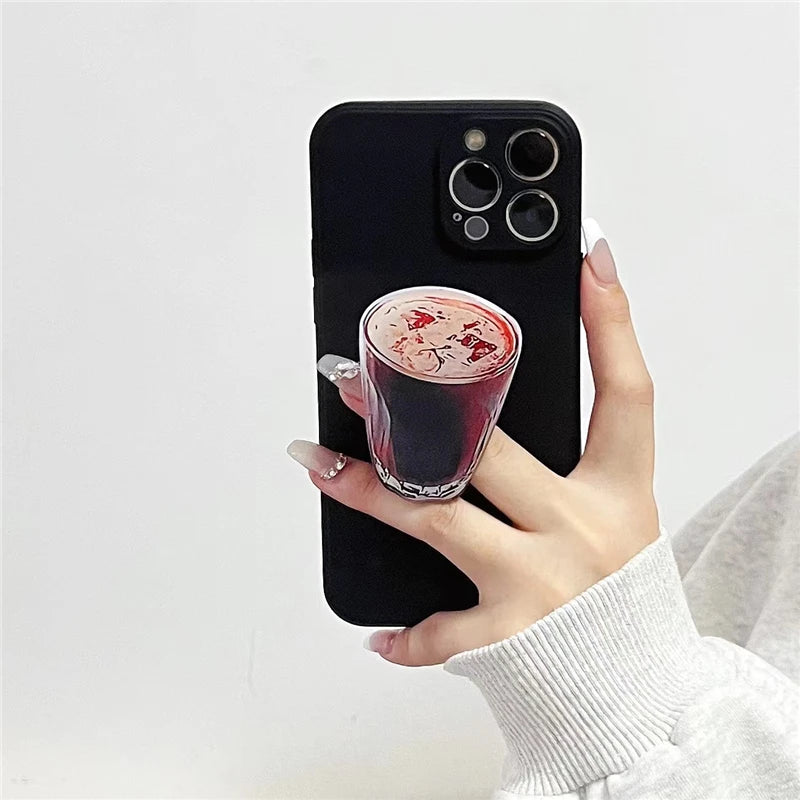 Coffee Phone Grip  Cute Holder for Every Coffee Lover Universal